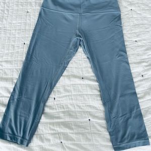 Lululemon Align 23” size 12 waterdrop/light blue